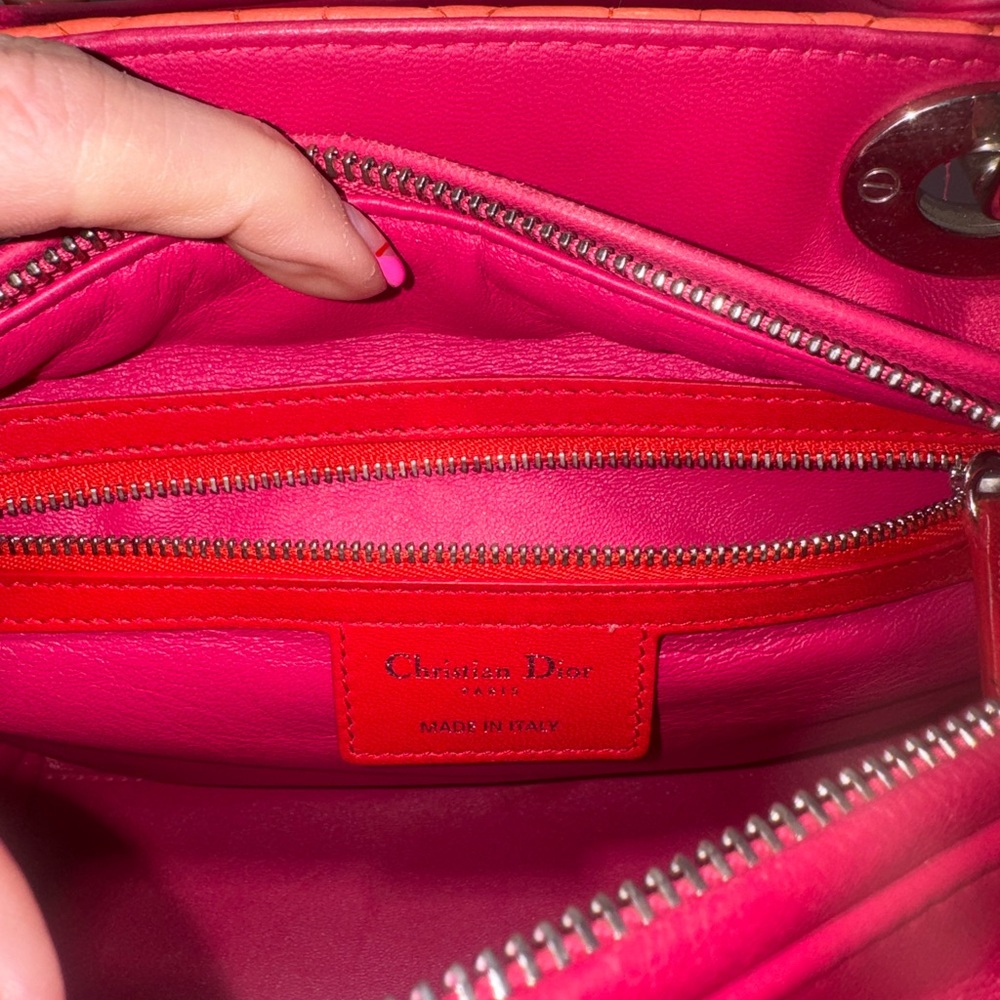 Lady Dior Medium Bicolor Cannage~with COA - Picture 7 of 10